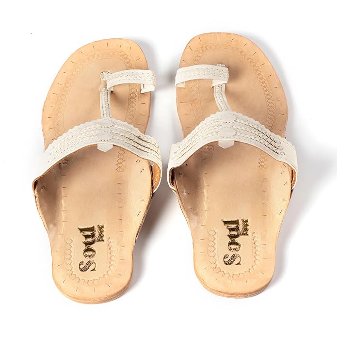 White Chic Leather Sandals